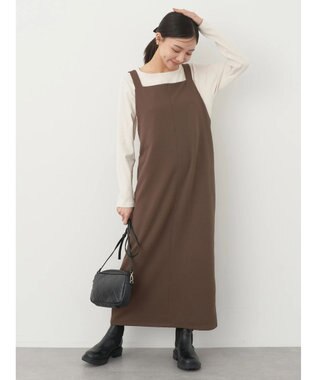 earth music&ecology リップルＩラインジャンスカ Brown