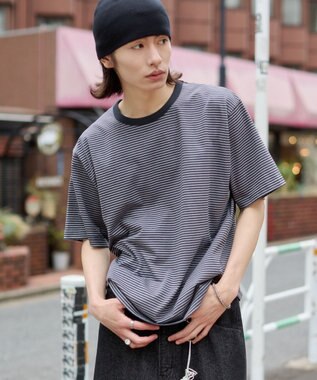 WEGO 【ユニセックス着用ITEM】ボーダーリンガーT（SS） ブラックボーダー
