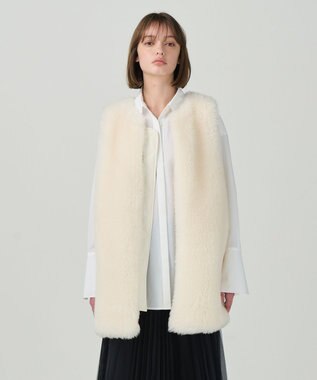 GRACE CONTINENTAL ウールボアコンビジレ キナリ