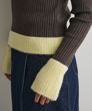 CRAFT STANDARD BOUTIQUE とてもち袖シャギーニットプルオーバー Charcoal Gray