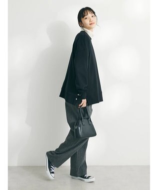 CRAFT STANDARD BOUTIQUE 裏毛リングドットプルオーバー Black