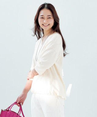 【抗菌防臭/花粉ガード付】 Vネックニット