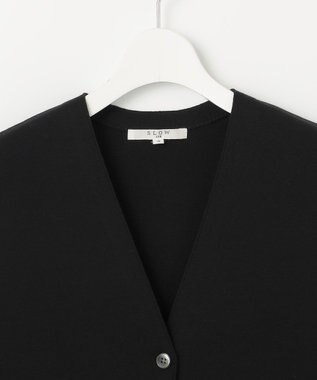 23区 S 【SLOW/一部店舗限定】Vネック ニットベスト ブラック系