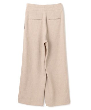 BEIGE， 【洗える】CAROLE / リネンライクラップワイドパンツ Sand