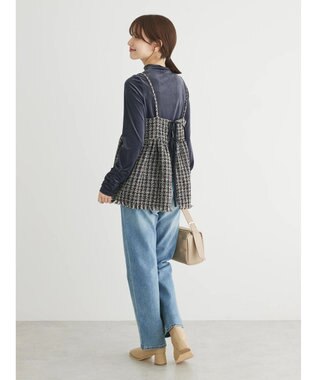 Green Parks ・ＥＬＥＮＣＡＲＥ　ＤＵＥ　ツイードバックリボンキャミ Brown