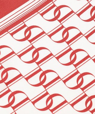 GRACE CONTINENTAL モノグラムスカーフ レッド