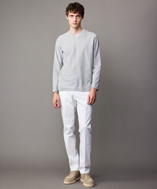 JOSEPH ABBOUD 【ウエストも伸びる！・新色追加】オーガニックストレッチパンツ ホワイト系