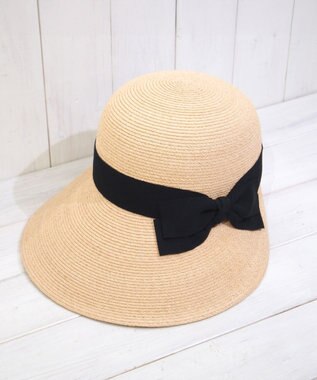 石田製帽 ラフィアブレード　ソフトジョッキーキャップ ナチュラル