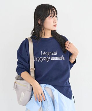 Green Parks 七分袖ロゴ裏毛プルオーバー