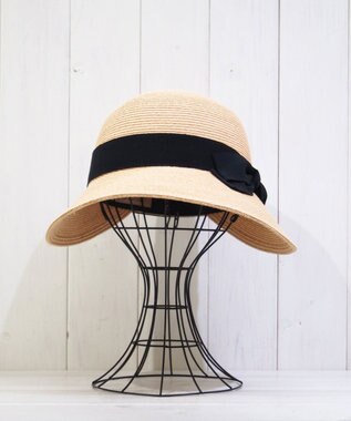 石田製帽 ラフィアブレード　ソフトジョッキーキャップ ナチュラル