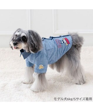 PET PARADISE スヌーピー ワークシャツ 小型犬 ネイビー