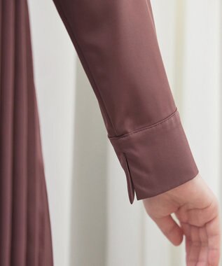 Tiaclasse 【洗える】サイドプリーツワンピース ピンク