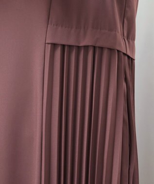 Tiaclasse 【洗える】サイドプリーツワンピース ピンク