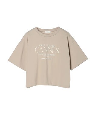 earth music&ecology ＣＡＮＮＥＳ　ショートＴ Beige