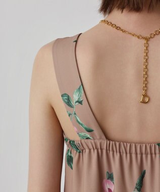 GRACE CONTINENTAL プリントセパレートワンピース ブラウン