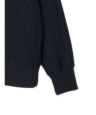 CRAFT STANDARD BOUTIQUE ケーブル柄カットプルオーバー1 Navy