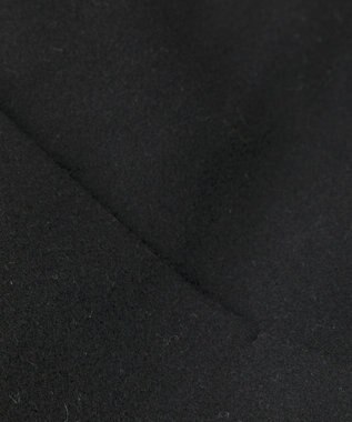 YECCA VECCA ノーカラーミドル丈ウールコート Black