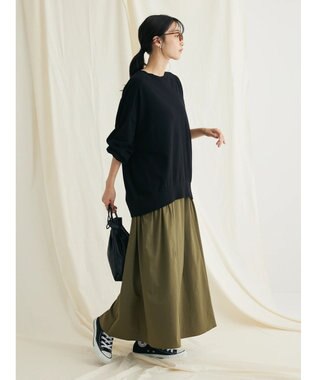 CRAFT STANDARD BOUTIQUE サイドフリルギャザースカート Khaki