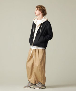 J.PRESS YORK STREET 【UNISEX】裏毛フルジップパーカー アイボリー系