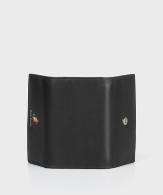 Paul Smith マーケトリーストライプラビット キーケース ブラック