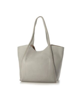 UNBILLION cachecache ボールチェーン2wayトートバッグ ライトグレー