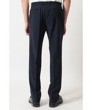 DAKS ウールブレンドストレッチテーパードスラックス ネイビー