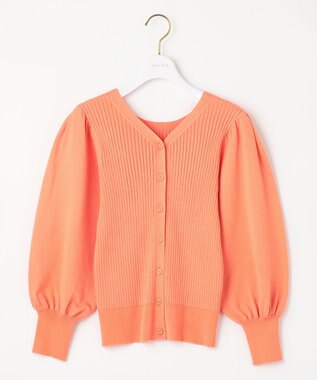 ANY SIS 【洗える】フラワーカラー2WAY ニット マリーゴールド