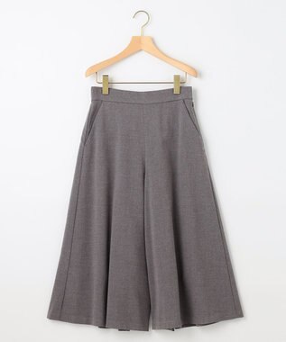 組曲 T/Rツイルストレッチ フレアパンツ グレー系