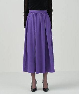 GRACE CONTINENTAL タックギャザータフタスカート パープル