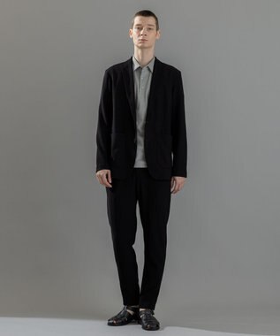 JOSEPH HOMME 新素材【ビジネスに使える】クリアコットンカノコ　ポロシャツ ライトグレー系