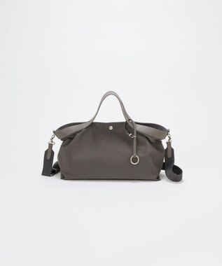 TOPKAPI 【Breath TOPKAPI】MORPH モーフ リンクルナイロン 2way ワイド トートバッグ チャーム付き　軽量 / 撥水 グレー