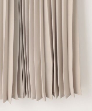 ANY SIS 【洗える】ノーブルプリーツ ワンピース ライトベージュ