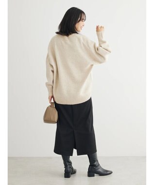 Green Parks ＭｉｘカラーＶネックニットプルオーバー Light Beige