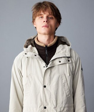 JOSEPH ABBOUD MOUNTAIN 【サスティナブル/ECO撥水/６ポケット/ライナードッキング対応】Pe/Nyピーチ マウンテンパーカー アイボリー系