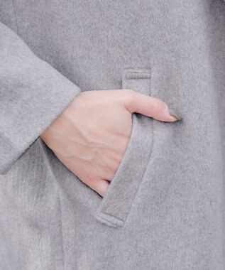 Tiaclasse モッサ風ダブルフェイスチェスターコート ベージュ