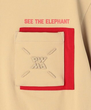 PW CIRCULUS 【WOMEN】ポケットモックネック ゴルフウェア レディース ベージュ系