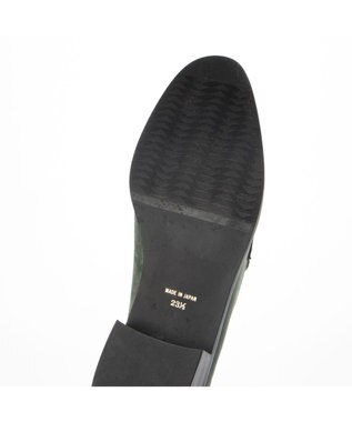 MODE ET JACOMO <carino>ゴールドチェーンローファー グリーンスエード