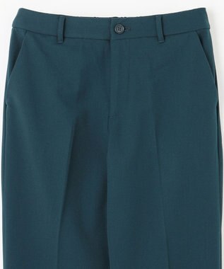 ANY 【ウエストゴム/リントラク加工/裏起毛/ストレッチ】シークレットウォーム　テーパードパンツ グリーン