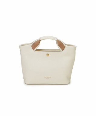 TOPKAPI 【TREASURE TOPKAPI】ソフトシュリンク テープハンドル ショルダー付きミニ トート バッグ ホワイト