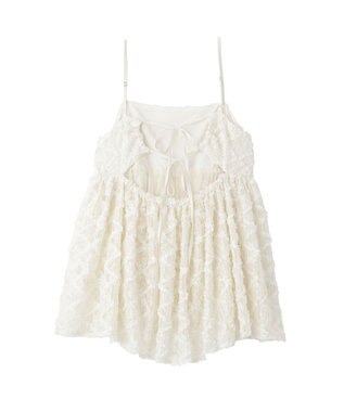 earth music&ecology 【予約】フリンジレースキャミビスチェ ブラック