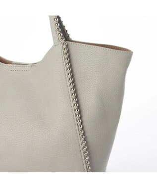 UNBILLION cachecache ボールチェーン2wayトートバッグ ライトグレー