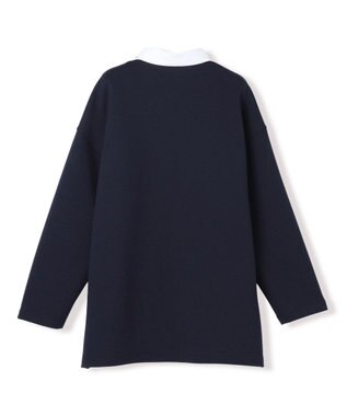 UNFILO BEAUTY FORM JERSEY ラガーシャツ ネイビー