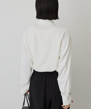 AMERICAN HOLIC 【イージーケア】ナロータイブラウス Off White
