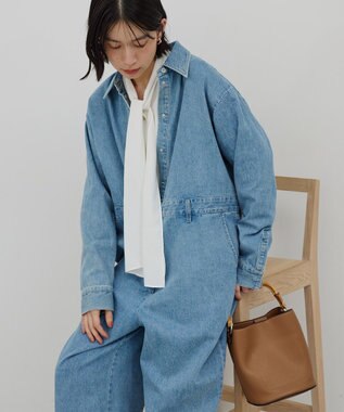 AMERICAN HOLIC 【イージーケア】ナロータイブラウス Off White