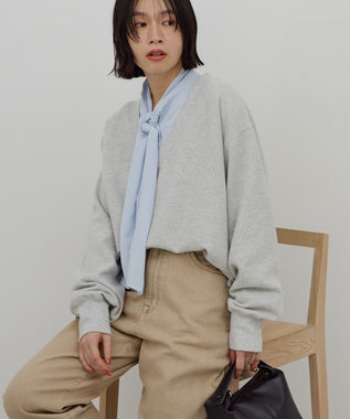 AMERICAN HOLIC 【イージーケア】ナロータイブラウス Sax