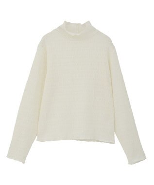 Green Parks ・Ｐｅｔｉｔ　Ｆｌｅｕｒ　ジャガードハイネックロンＴ Off White