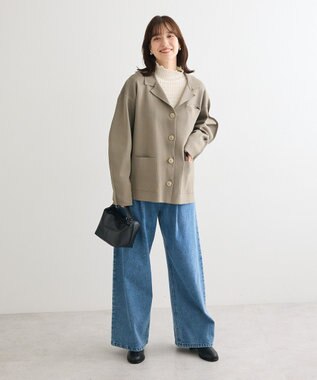 Green Parks ・Ｐｅｔｉｔ　Ｆｌｅｕｒ　ジャガードハイネックロンＴ Off White