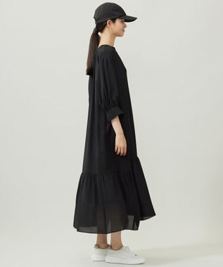 自由区 【カタログ掲載】ソフトシルクビエラ ワンピース ネイビー