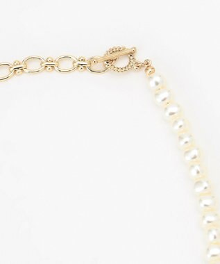 組曲 パールミックスチェーンネックレス ゴールド系