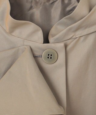 #Newans 【撥水】ラップストールケープトレンチコート シャンブレーベージュ